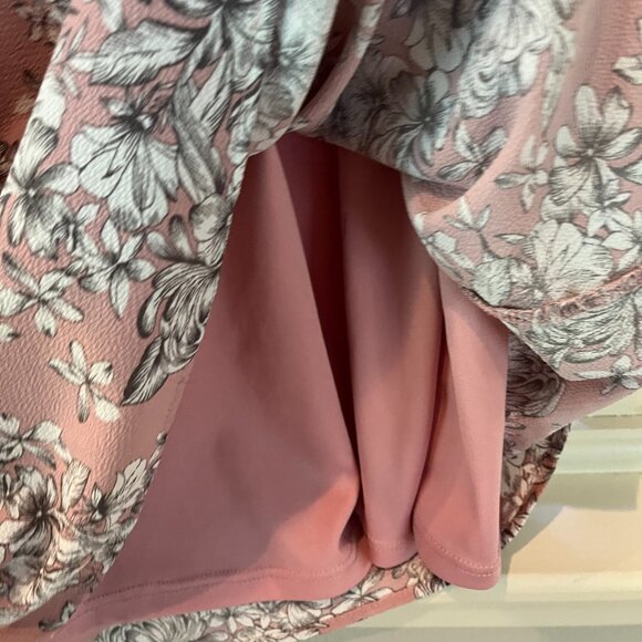 HONEYME WOMENS PINK FLORAL DRESS, SZ M - Picture 7 of 9